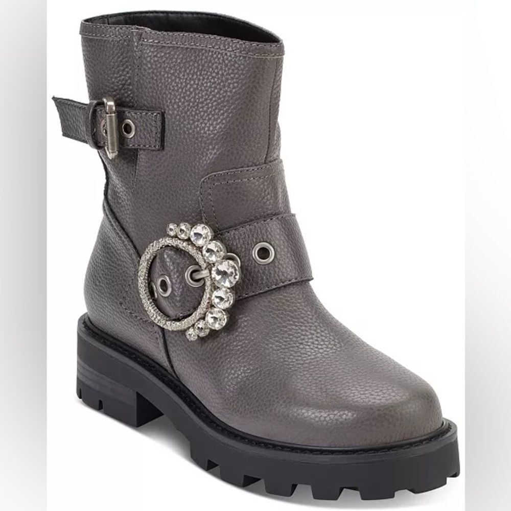 Karl lagerfeld paris | Marceau Embellished Buckle Boots